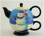 Snowman Tea For One